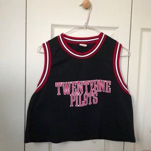 Twenty One Pilots Jersey Crop Top